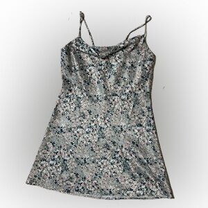 Socialite summer silk dress, multicolored, size S